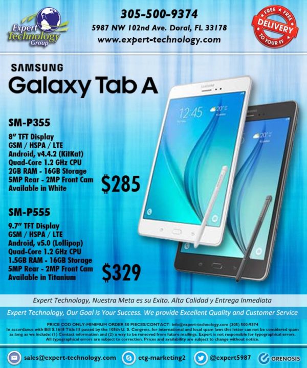 samsung tab p355 specs